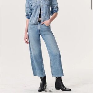 Rag & bone - Andi high-rise ankle wide leg Jean.  Sz 26